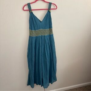 Made in Greece Greek Goddess Maxi Dress Gold